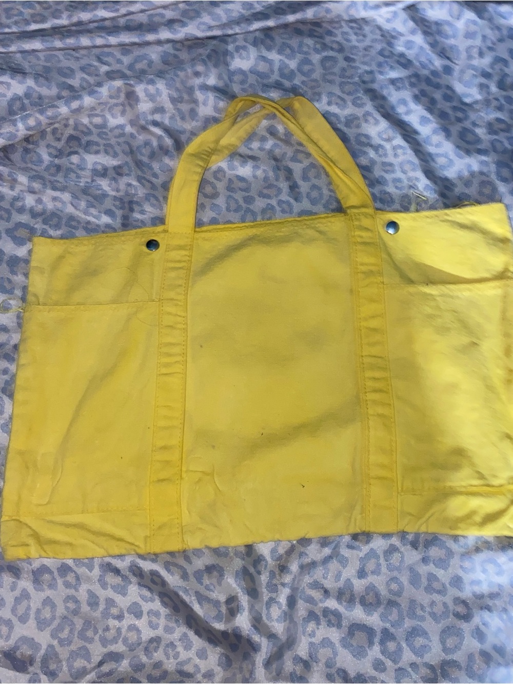 Yellow Canvas Tote Bag